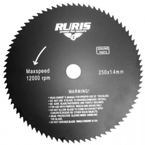 Ruris 80 fogas vágótárcsa 250mm